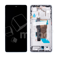 Дисплей для Xiaomi Poco F5 (23049PCD8G) модуль с рамкой Белый - OR (SP)