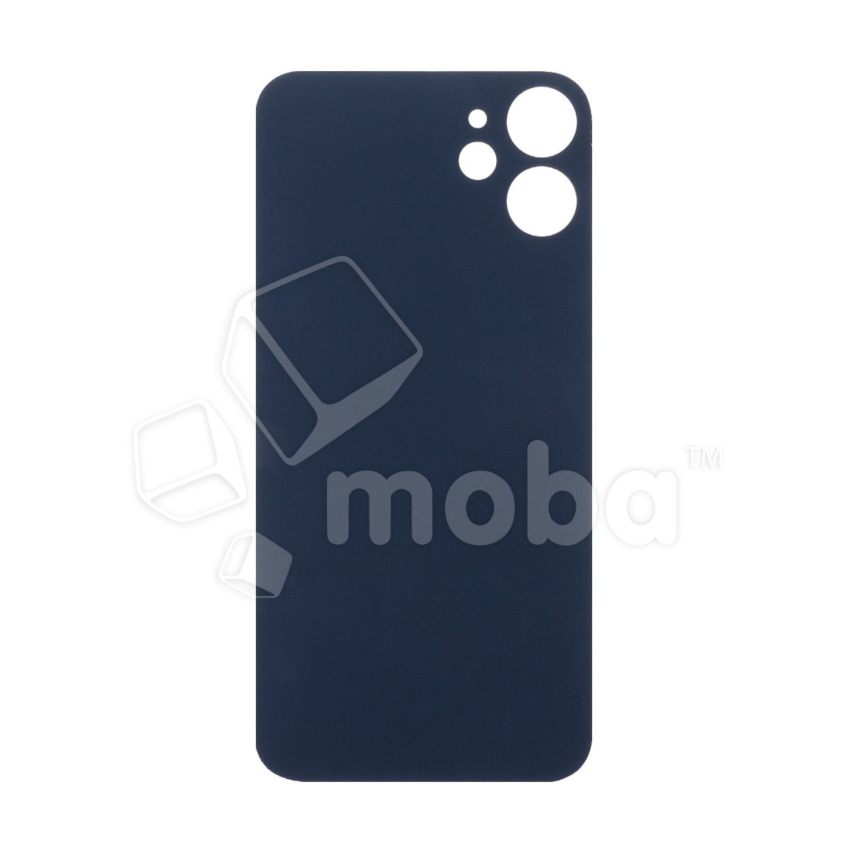 Задняя крышка для iPhone 12 mini Черный (стекло, широкий вырез под камеру,  логотип) купить по цене производителя Омск | Moba