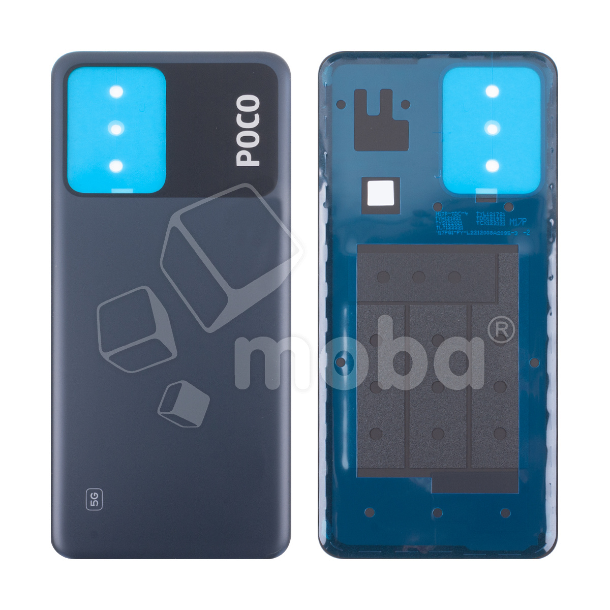 Задняя крышка для Xiaomi Poco X5 5G (22111317PG) Черный - Премиум