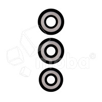 Стекло камеры для Tecno Spark 10 4G (KI5q) (комплект 3 шт.) Черный