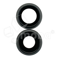 Стекло камеры для iPhone 12/12 mini (комплект 2 шт.) Черный