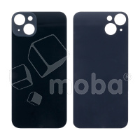 Задняя крышка для iPhone 14 Plus (A2887) Черный (стекло, широкий вырез под камеру, логотип)