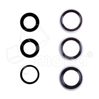 Стекло камеры для iPhone 17 Pro/17 Pro Max (комплект 3 шт.) Серебро