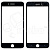 Стекло для переклейки iPhone 8 Plus в сборе с рамкой и OCA пленкой Черный - OR (Mitsubishi)