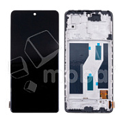 Дисплей для Xiaomi Redmi Note 10 Pro 4G (M2101K6G) модуль с рамкой Черный - (OLED)