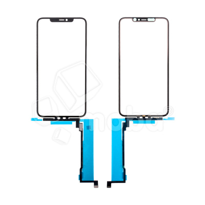 Стекло для переклейки iPhone 11 Pro Max (A2218) с OCA пленкой + тачскрин Черный