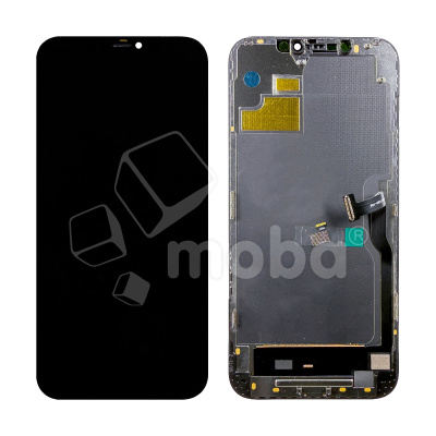 Дисплей для iPhone 12 Pro Max (A2411) в сборе с тачскрином Черный - DD (Hard OLED, HD+) (площадка под IC)