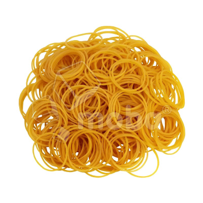 Резинки канцелярские (60 мм, 500 г, желтый)