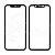 Стекло для переклейки iPhone 11 в сборе с рамкой и OCA пленкой Черный - OR (Mitsubishi)