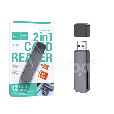 Карт-ридер Hoco HB45 (USB 3.0) Черный
