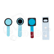 Наклейка (пыльник) передней камеры и датчиков на дисплей для iPhone 14/14 Plus (комплект 4 шт.)