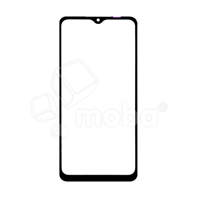 Стекло для переклейки Samsung Galaxy A12 (A125F) с OCA пленкой Черный - OR (Mitsubishi)