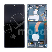 Дисплей для Samsung Galaxy S22 Ultra (S908B/S9080) модуль с рамкой Зеленый - (OLED)