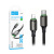 Кабель Type-C - Lightning Hoco X127 (3A, 30W, PD, оплетка нейлон) Черный Кабель Type-C - Lightning Hoco X127 (3A, 30W, PD, оплетка нейлон) Черный