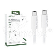 Кабель Type-C - Type-C Acefast C18-03 (3A, 60W, PD, оплетка нейлон, 1.2 м) Белый