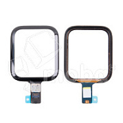 Стекло для переклейки Apple Watch 4 (44 мм) в сборе с тачскрином и OCA пленкой сапфировое Черный