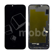 Дисплей для iPhone 14 Plus (A2887) в сборе с тачскрином Черный - (Soft OLED, Full HD) (с верификацией = с привязкой без ошибки)