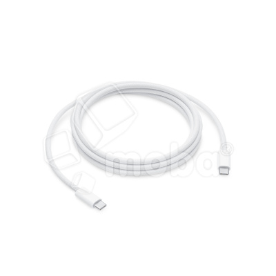 Кабель Type-C - Type-C для iPhone 15/15 Plus/15 Pro/15 Pro Max/16/16 Plus/16 Pro/16 Pro Max (60W, PD, оплетка нейлон, тех.упак.) Белый