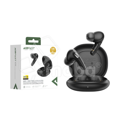 Беспроводные наушники Bluetooth Acefast W3 (TWS, вакуумные, активное шумоподавление) Черный